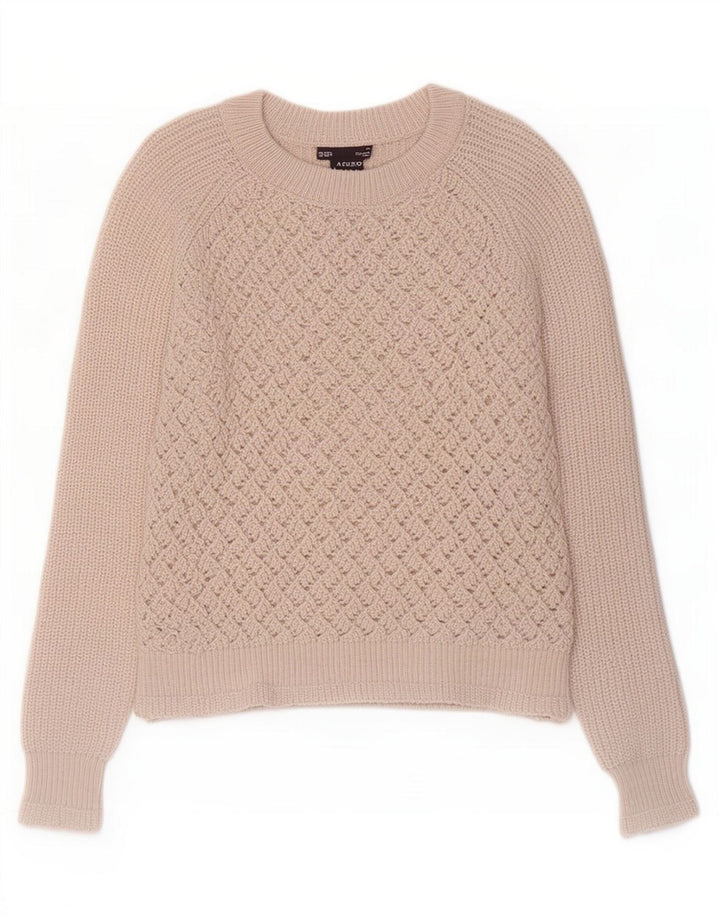 Pulover pentru femei Marks & Spencer cu gâtul cu barca UK 14 Medium Off White