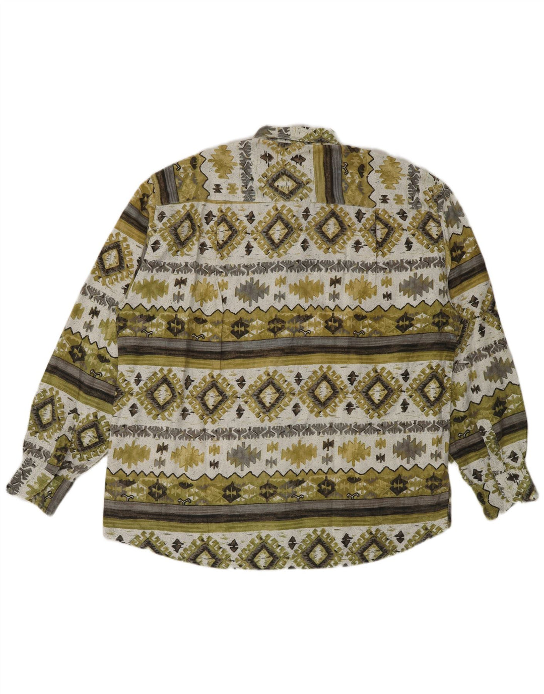 Cămașă Fitzroy pentru bărbați XL verde geometrică