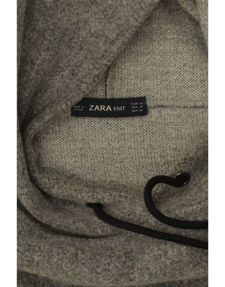 Pulover supradimensionat pentru femei Zara UK 14 Gri mediu Acrilic