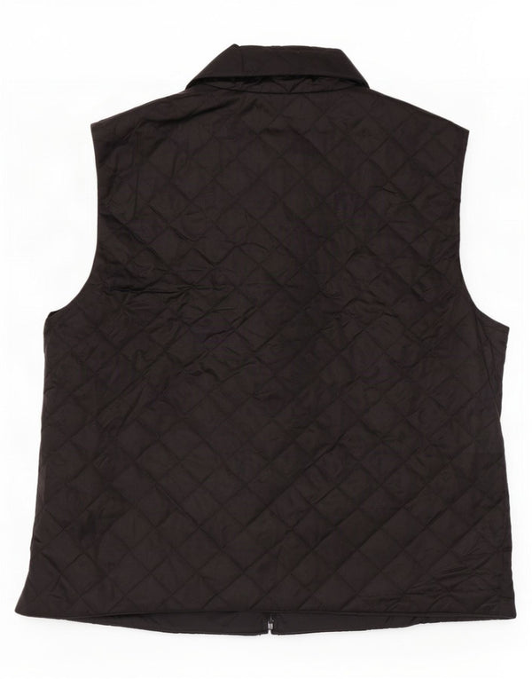 Gilet matlasat Benetton pentru femei UK 16, mare, negru, poliamidă