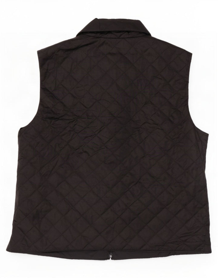 Gilet matlasat Benetton pentru femei UK 16, mare, negru, poliamidă