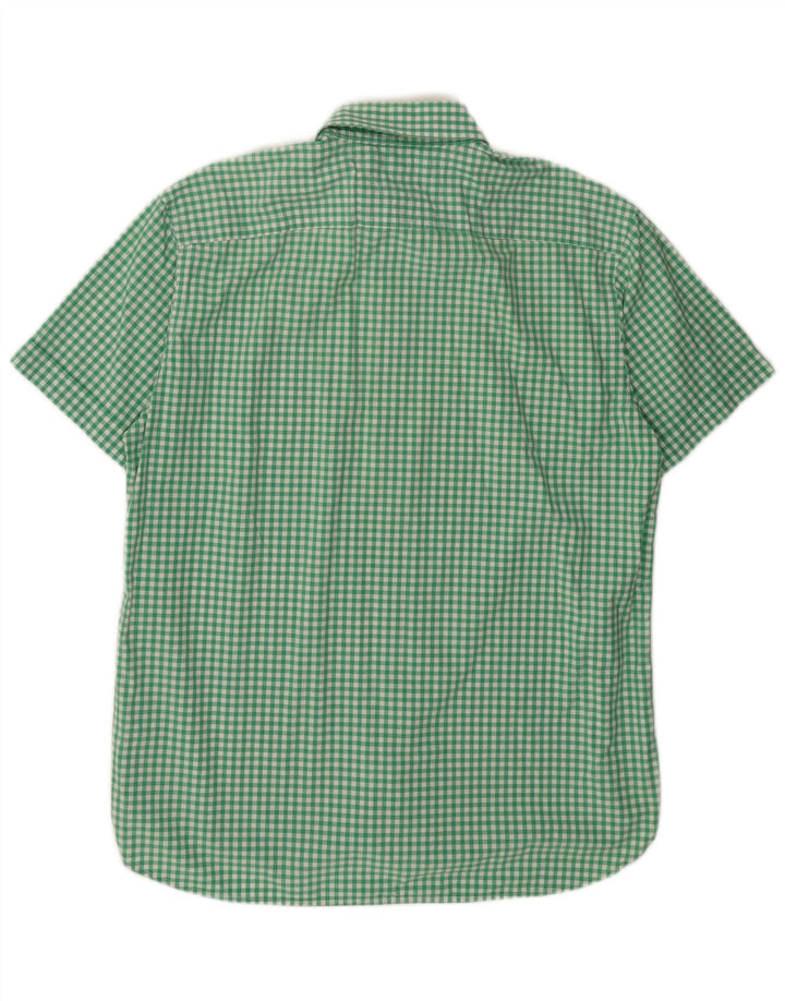 Cămașă cu mânecă scurtă pentru bărbați Tommy Hilfiger, XL, bumbac vichy verde