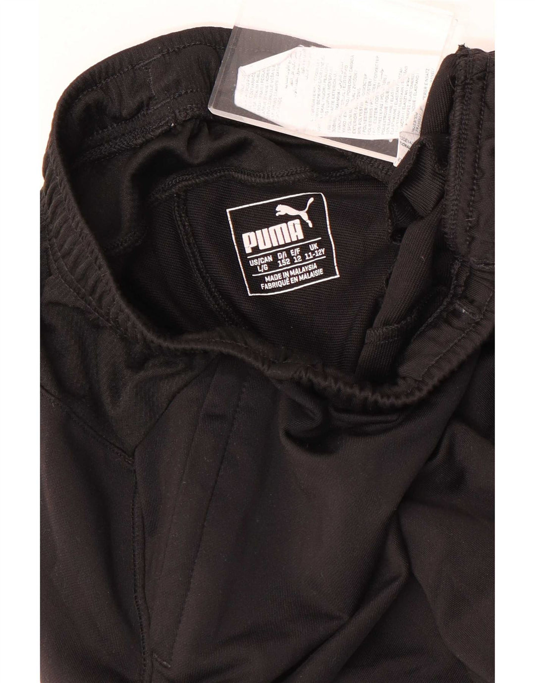 Pantaloni de trening Puma pentru băieți 11-12 ani, mari, negru, poliester