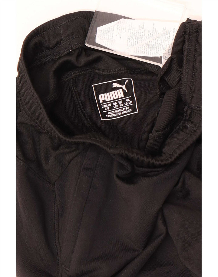 Pantaloni de trening Puma pentru băieți 11-12 ani, mari, negru, poliester