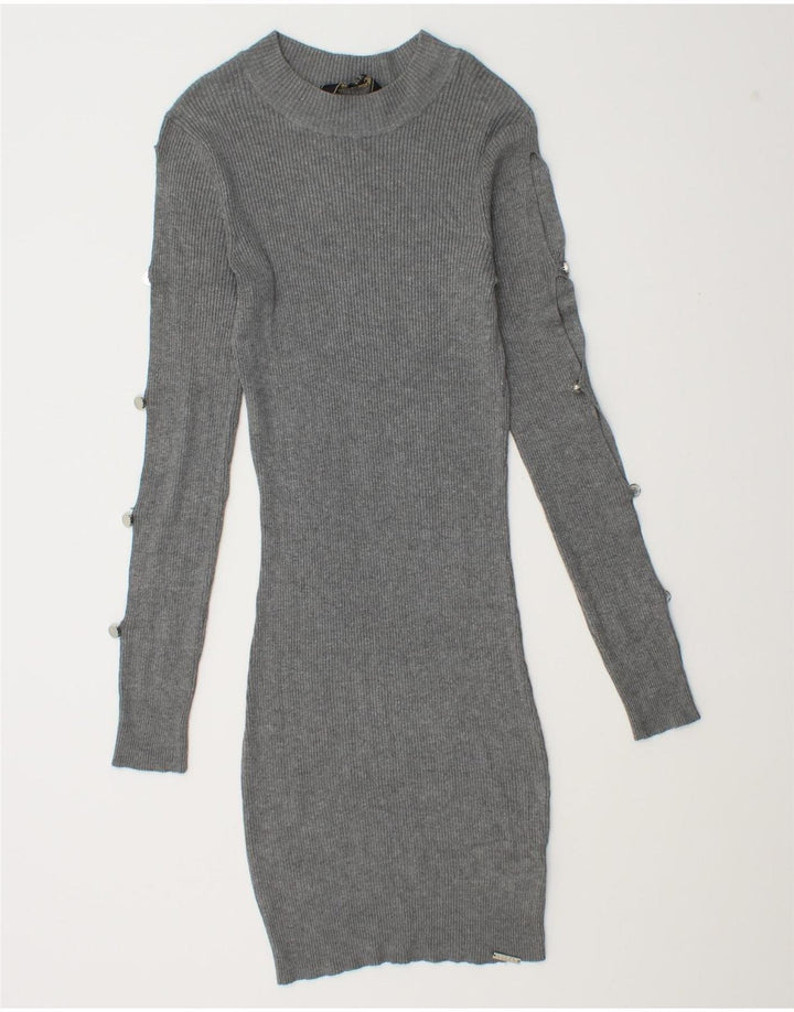 Rochie Jumper pentru femei Lipsy UK 14 Medium Gri Viscose