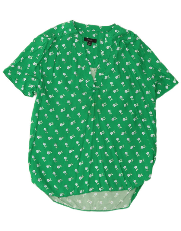 Bluză pentru femei J. Crew, UK 6 XS, verde, viscoză florală