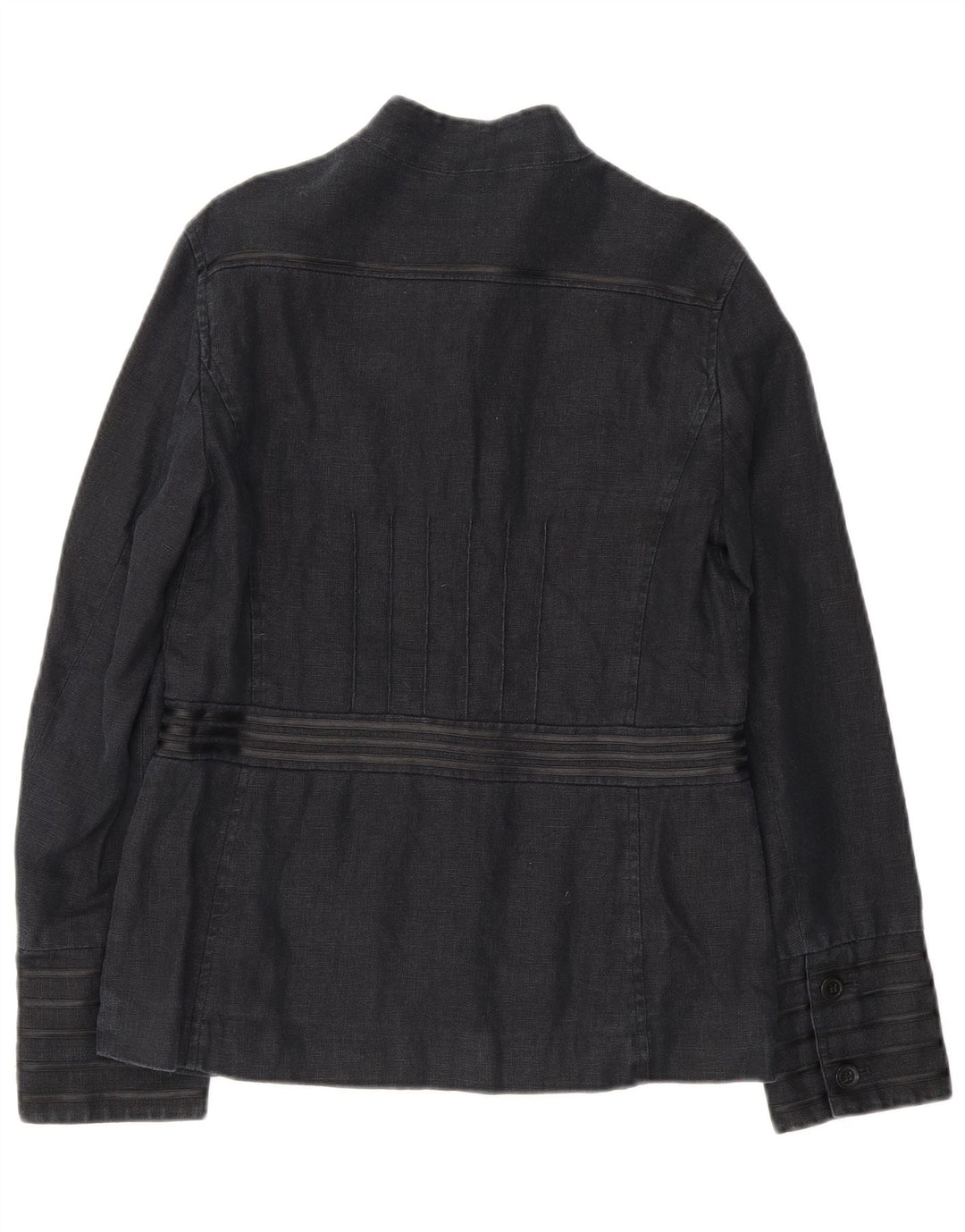 Jachetă blazer militară cu 6 nasturi pentru femei Laura Ashley UK 12 Medium Bleumarin