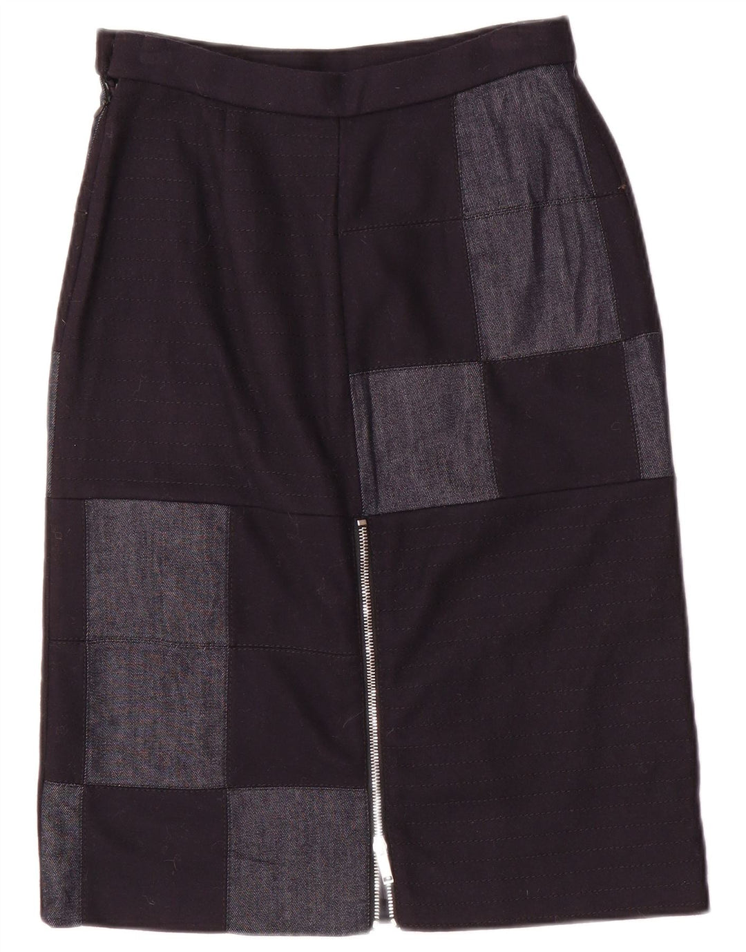 Fusta midi pentru femei Iceberg IT 40 Small W26 Navy Blue Patchwork
