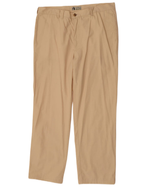 Sergio Tacchini Pantaloni chino drepți pentru bărbați IT 58 4XL W40 L33 Bej Bumbac