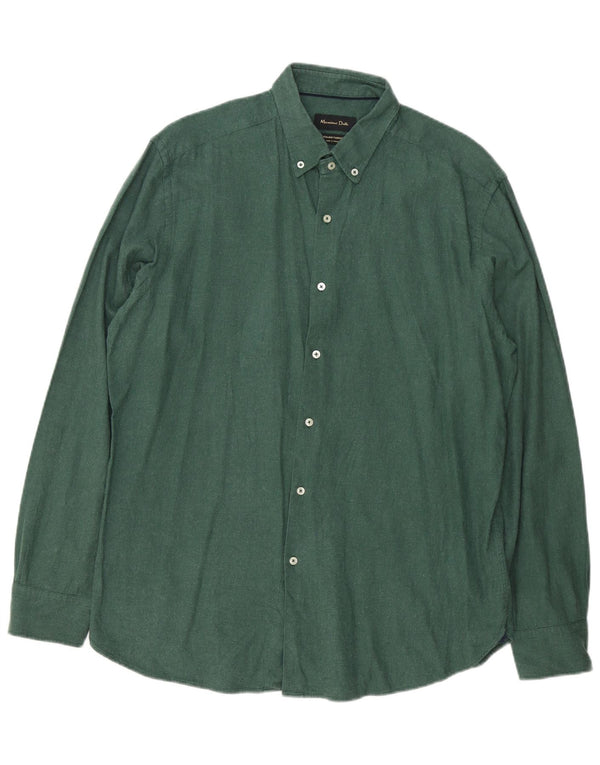 Cămașă Massimo Dutti pentru bărbați XL verde