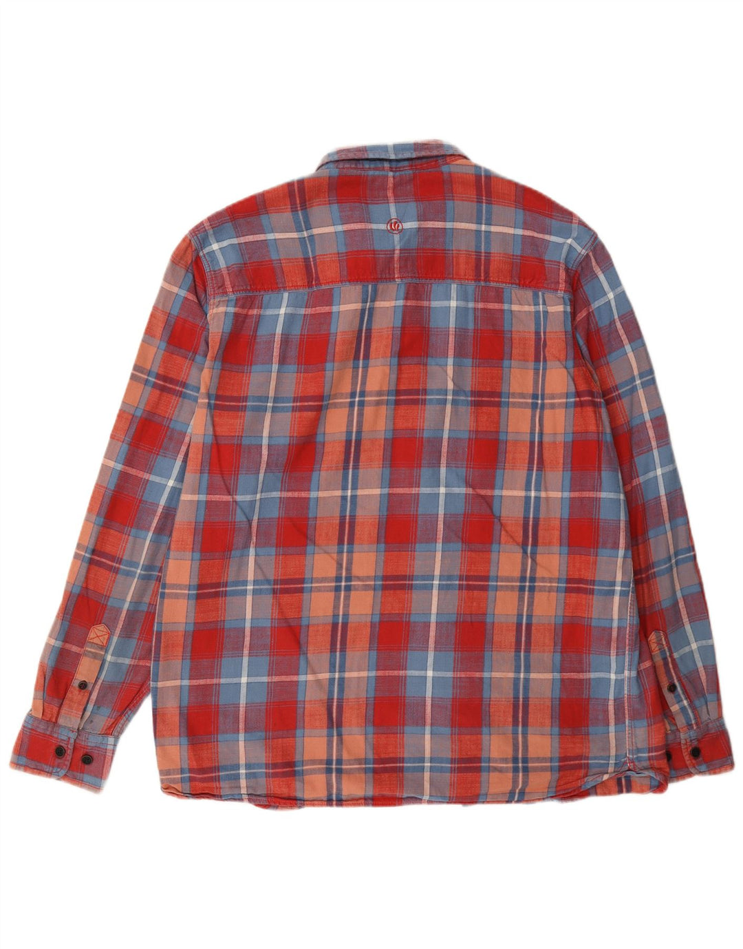 Cămașă de flanel pentru bărbați Fat Face XL, bumbac cu carouri roșii