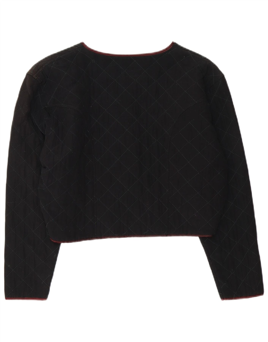 Jachetă Bolero matlasată Pinko pentru femei UK 14 Medium Black Viscose