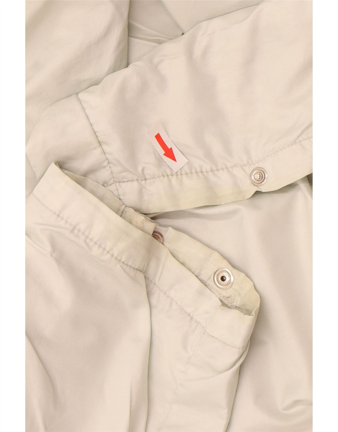 Pantaloni vintage pentru femei, UK 12, poliester alb mediu
