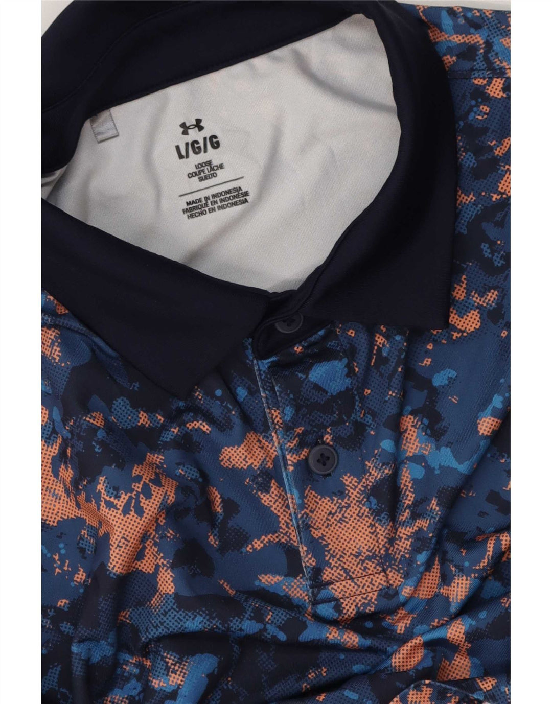 Tricou polo Under Armour pentru bărbați, mare, albastru, cravată