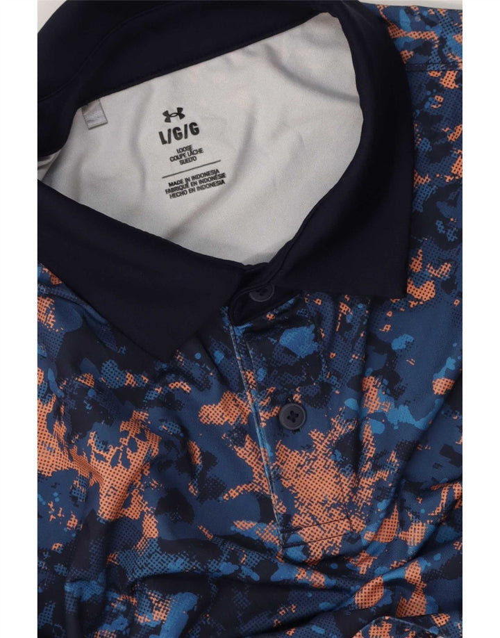 Tricou polo Under Armour pentru bărbați, mare, albastru, cravată