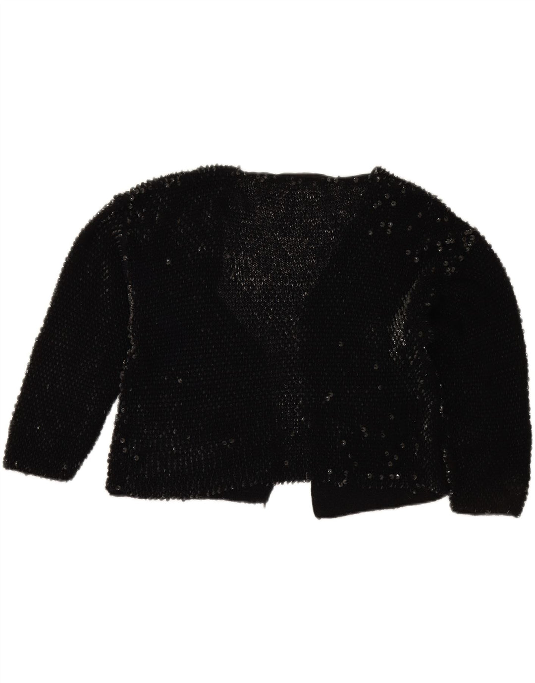 VINTAGE Womens Bolero Jumper UK 14 Large Black Vintage Vintage and Second-Hand Vintage from Messina Hembry 