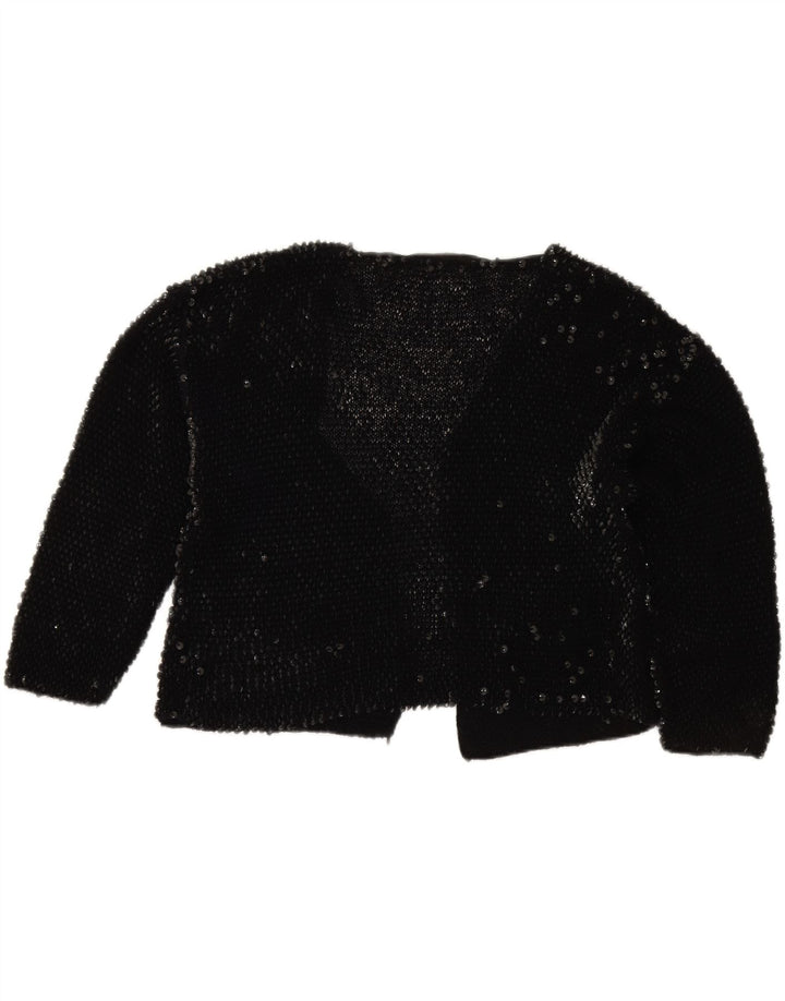 VINTAGE Womens Bolero Jumper UK 14 Large Black Vintage Vintage and Second-Hand Vintage from Messina Hembry 