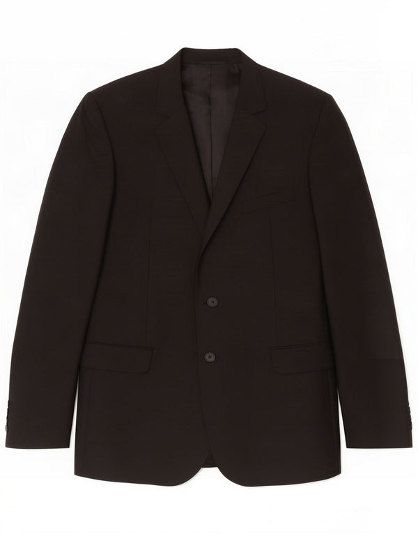 Jachetă pentru bărbați cu 2 nasturi Aquascutum UK 42 XL Lână neagră