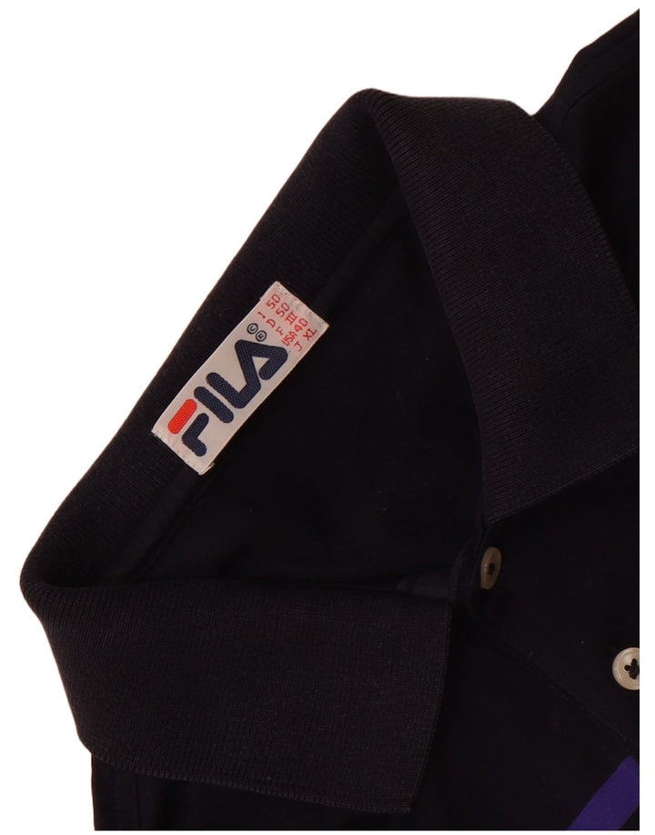 Tricou polo Fila pentru bărbați IT 50 Medium Bleumarin Colorblock