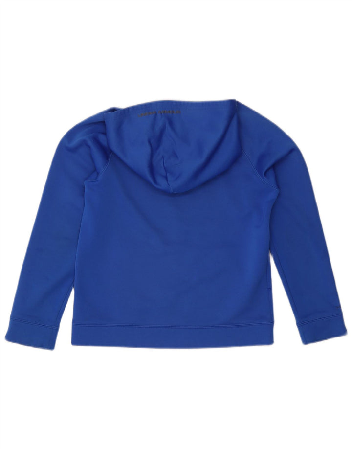 Pulover cu capota grafic Under Armour pentru băieți 9-10 ani, albastru mediu