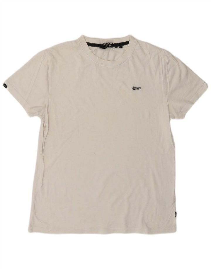 SUPERDRY Tricou Bărbați Top Medium Alb Bumbac