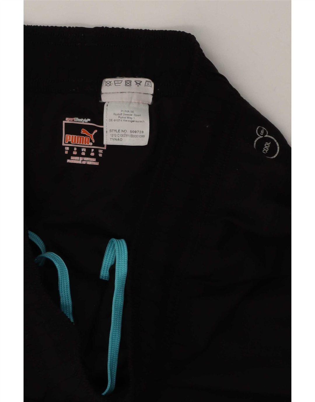 Pantaloni scurti sport Puma pentru femei UK 12 Medium Black Geometric