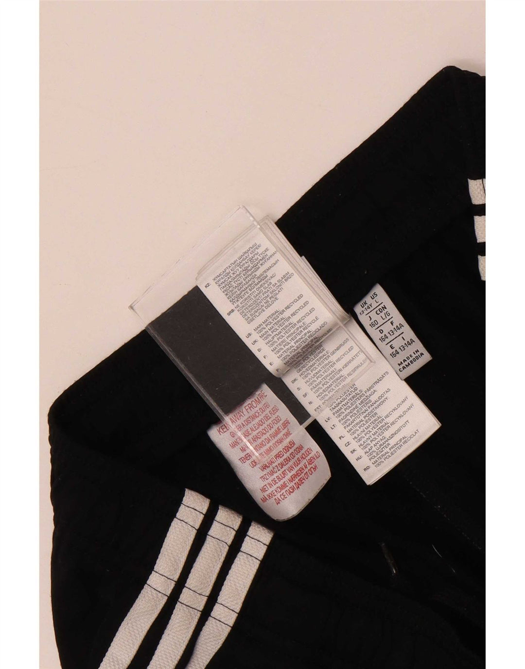 Pantaloni scurți sport adidas băieți 13-14 ani poliester negru