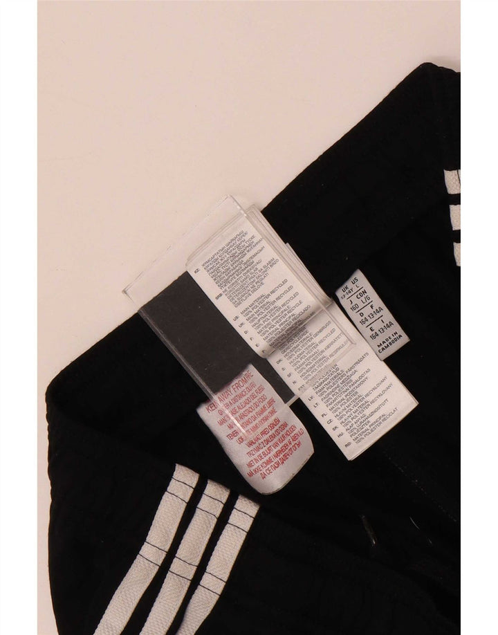 Pantaloni scurți sport adidas băieți 13-14 ani poliester negru