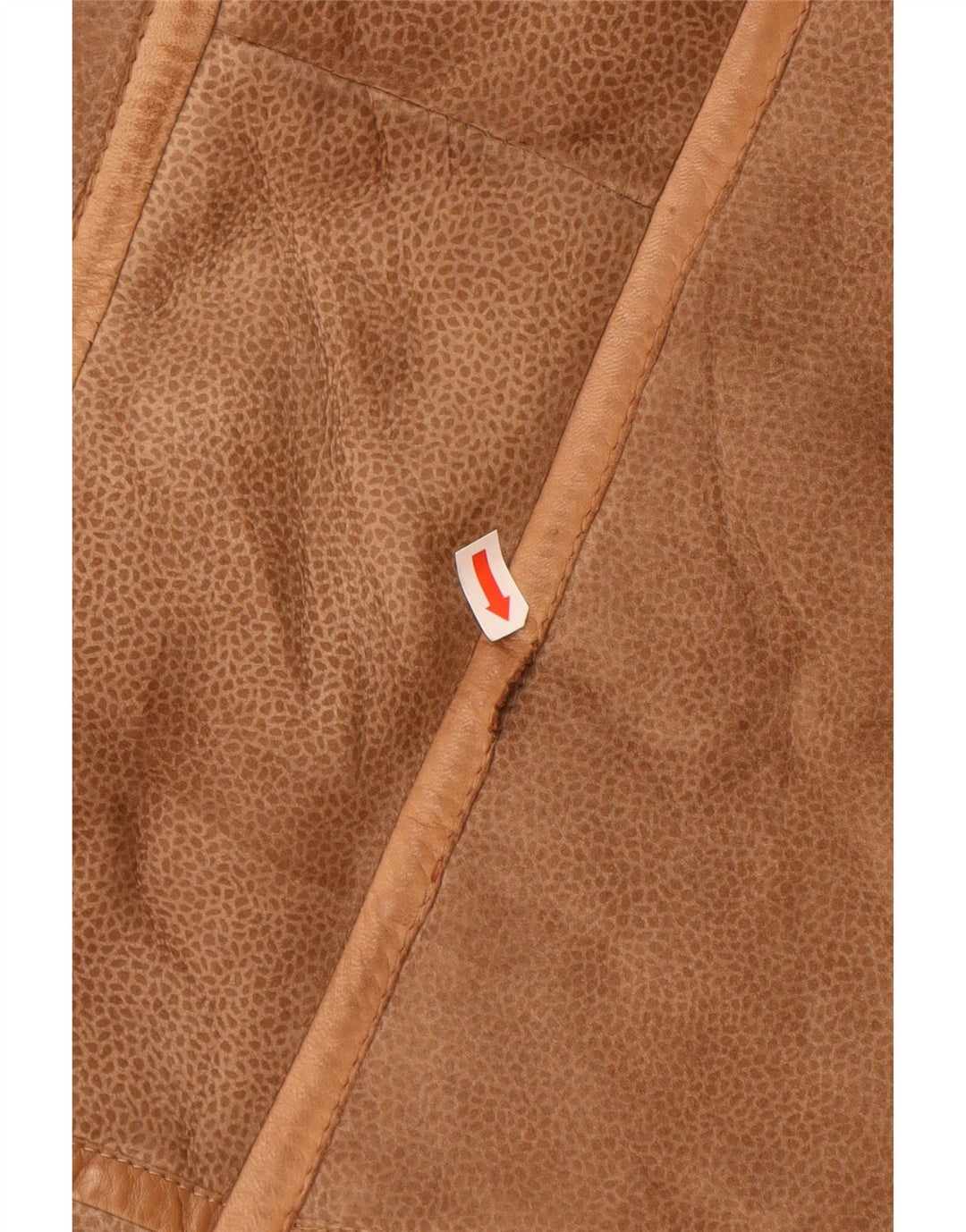 Palton pentru femei VINTAGE din shearling UK 16 mare maro imprimeu animal