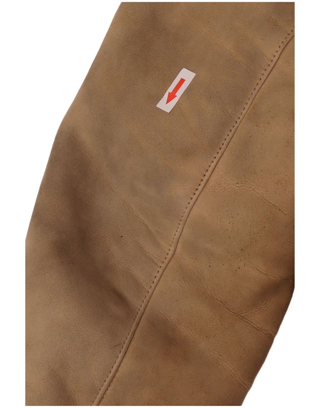 Palton vintage pentru femei din shearling UK 10 mic bej