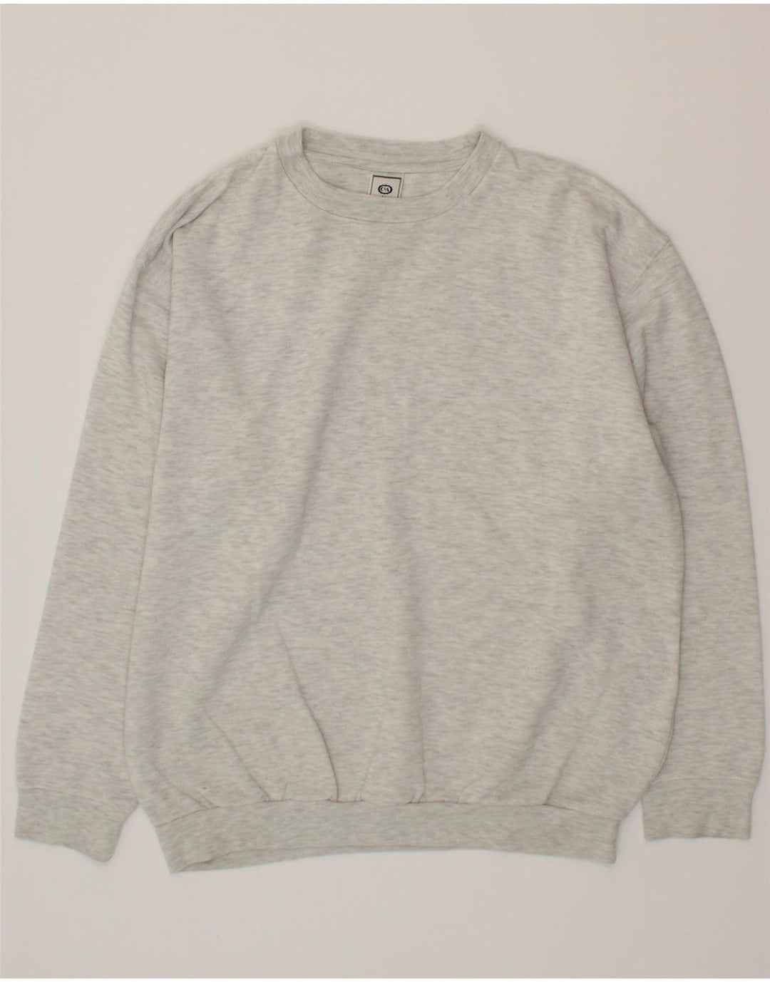C&A Mens Sweatshirt Jumper Medium Grey Flecked Cotton Vintage C&A and Second-Hand C&A from Messina Hembry 