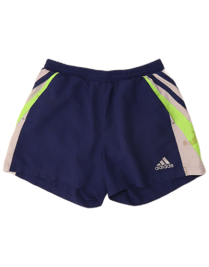 Pantaloni scurți sport ADIDAS pentru bărbați, mari, bleumarin, poliester color bloc