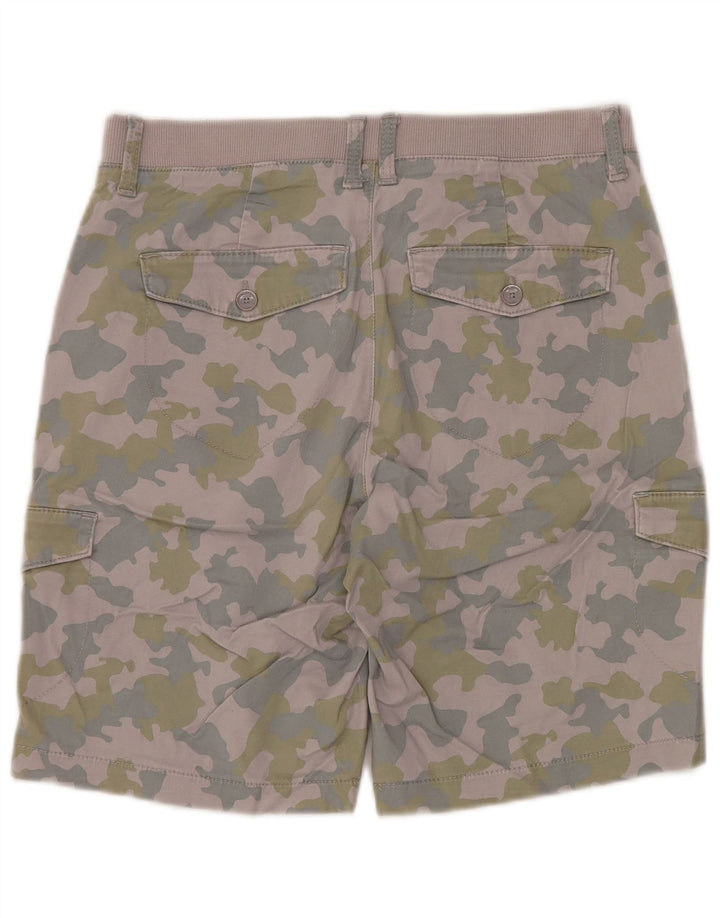 Pantaloni scurți cargo pentru femei Lee cu talie medie US 6, mediu W30, bumbac camuflaj violet