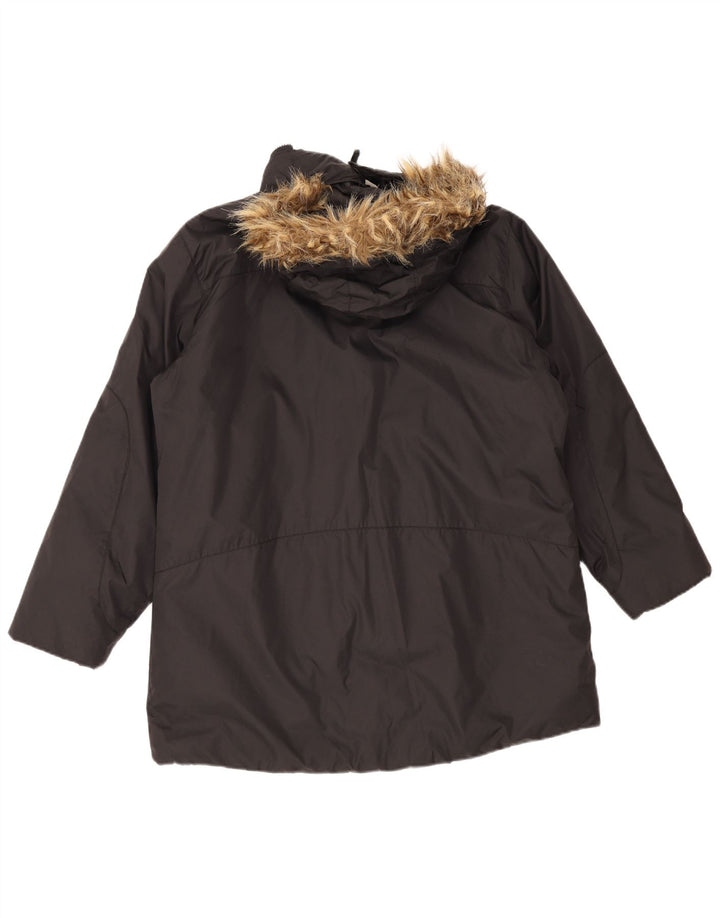 Jachetă parka cu glugă pentru femei Helly Hansen UK 18 XL Poliamidă neagră