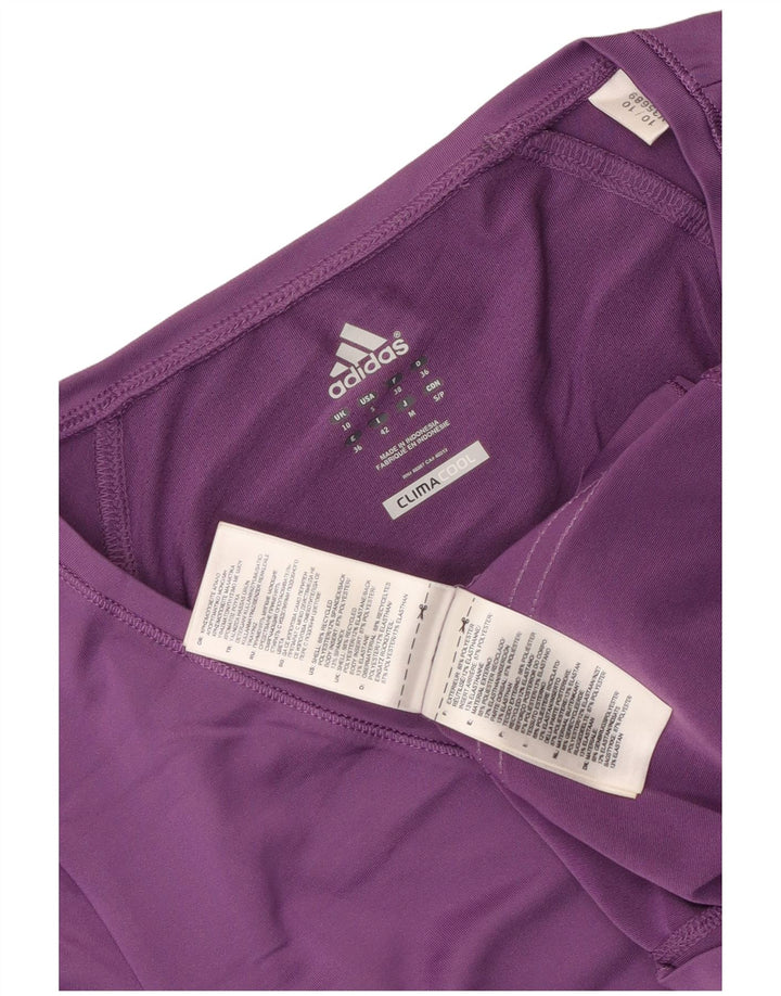 Tricou Adidas Climacool pentru femei Top UK 10 Poliester violet mic