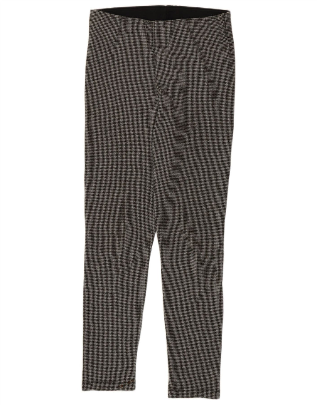 Leggings Slim Fit Zara pentru femei UK 14, mare, gri Houndstooth