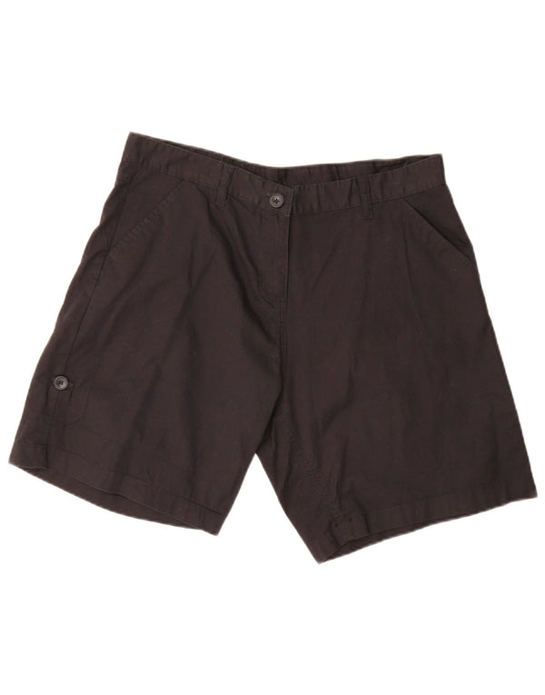 Mountain Warehouse Pantaloni scurti chino pentru femei UK 14 Large W32 Bumbac negru