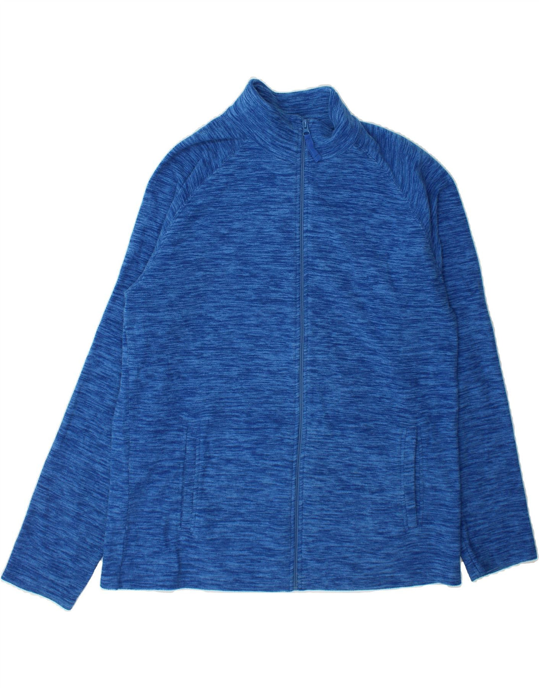 MOUNTAIN WAREHOUSE Mens Fleece Jacket UK 40 Large Blue Flecked Polyester Vintage Mountain Warehouse and Second-Hand Mountain Warehouse from Messina Hembry 