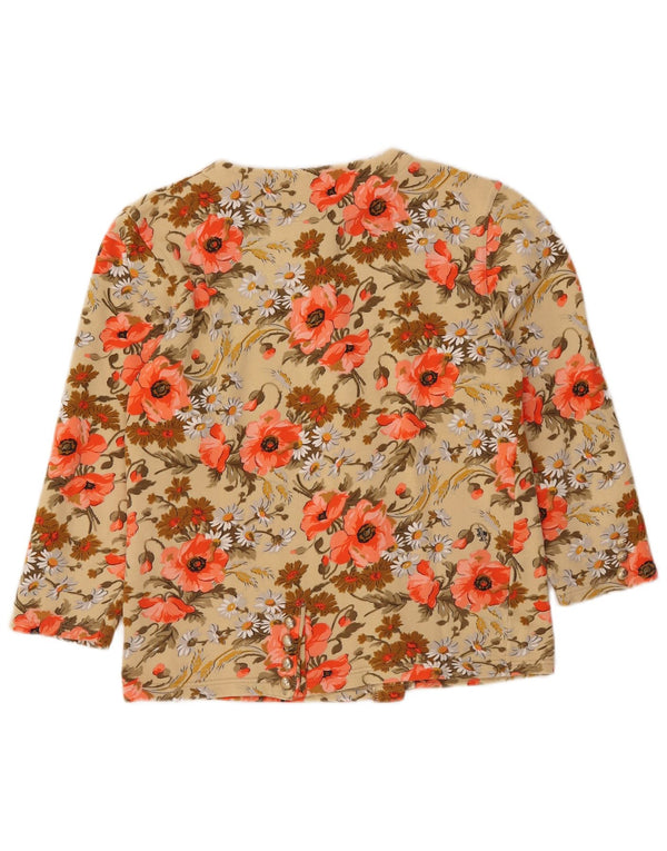 Jachetă vintage pentru femei IT 42 Bumbac Floral Multicolor Mediu