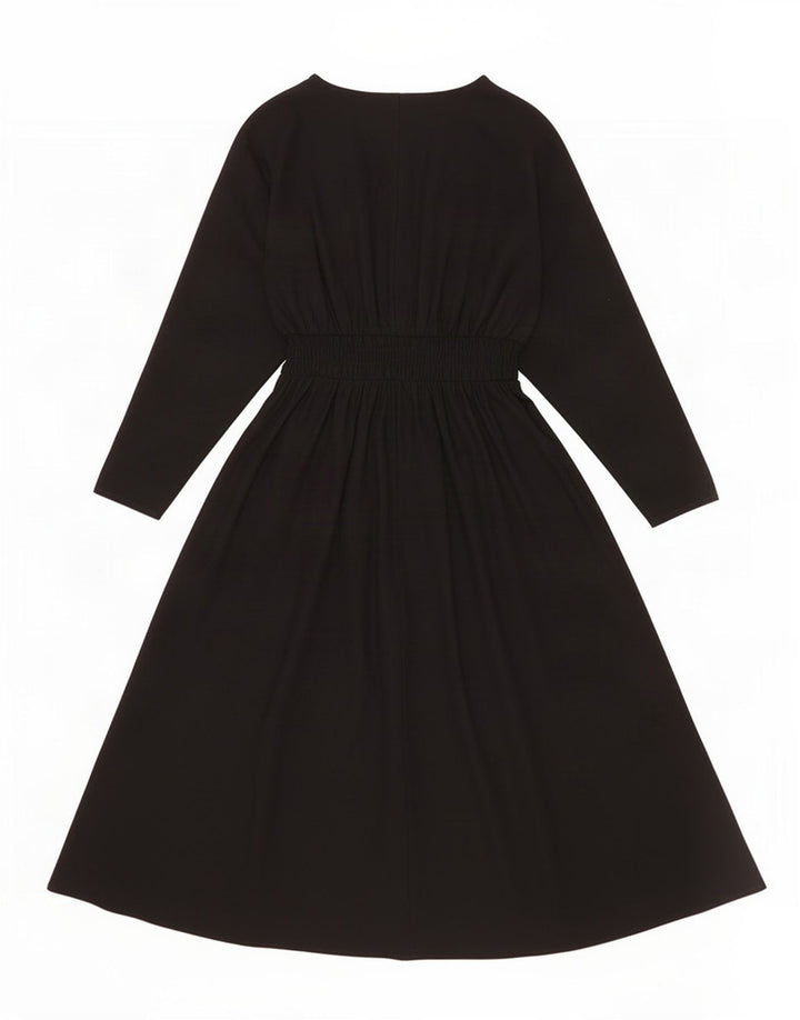 Rochie Maxi pentru femei Zara cu maneci 3/4 UK 14 Poliester mediu negru