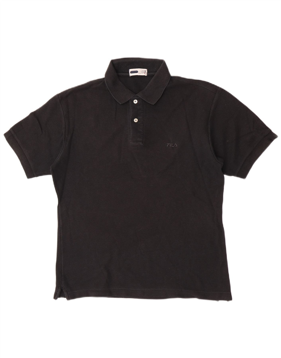 Tricou Polo Fila Bărbați IT 46 Small Negru Bumbac
