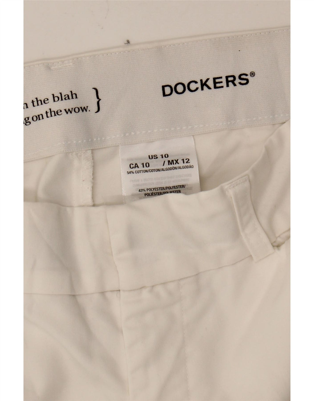 DOCKERS Womens Capri Trousers US 10 Large W32 L21 White Cotton Vintage Dockers and Second-Hand Dockers from Messina Hembry 