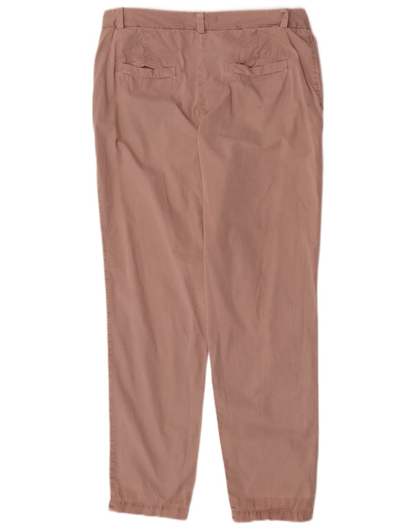 Pantaloni chino conici pentru femei Marks & Spencer UK 12 Medium W30 L28 Roz