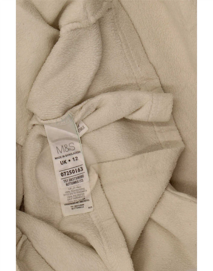 Jachetă fleece pentru femei Marks & Spencer UK 12 Medium Bej Poliester