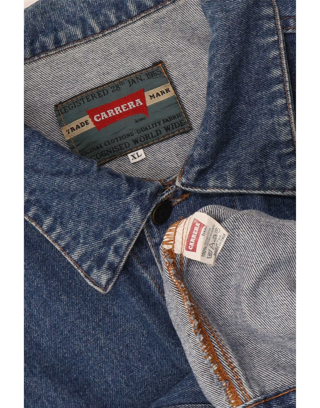 Jachetă de blugi pentru bărbați Carrera UK 42 XL Bumbac albastru
