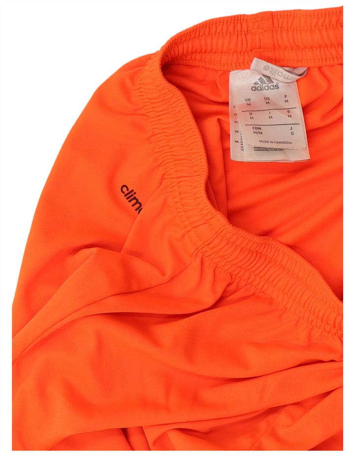 Pantaloni scurți sport pentru bărbați Adidas Climalite, poliester portocaliu mediu