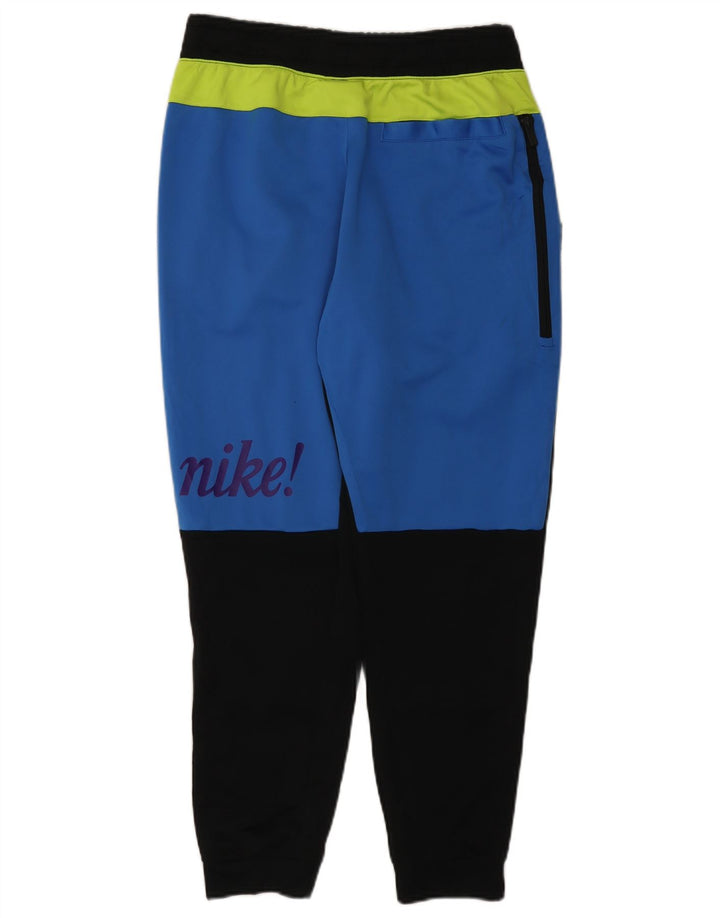 Pantaloni de trening grafic pentru bărbați NIKE Pantaloni de jogging mari, negru, color block