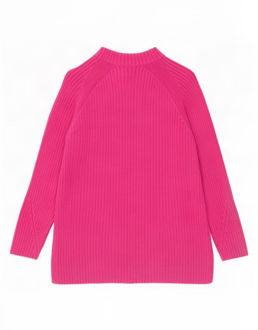 Pulover pentru femei Marks & Spencer cu gât țestoasă, bumbac roz mediu UK 14