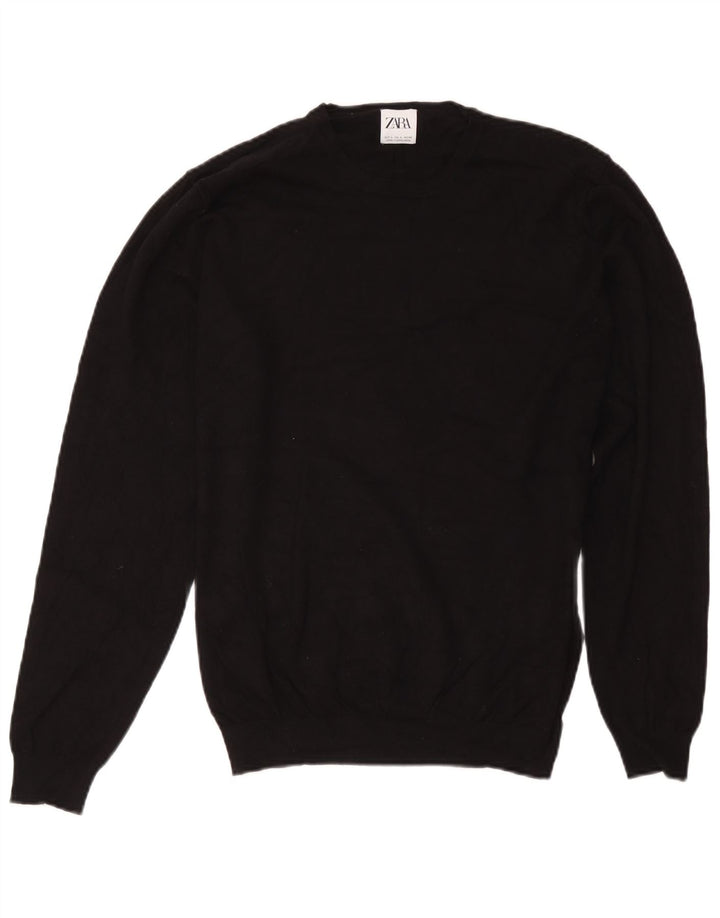 Pulover pentru damă Zara, cu gât turnut, mare, negru