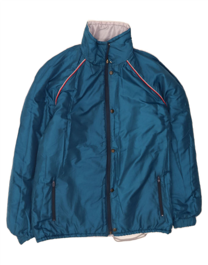 VINTAGE Mens Reversible Padded Jacket IT 56 3XL Grey Polyamide Vintage Vintage and Second-Hand Vintage from Messina Hembry 